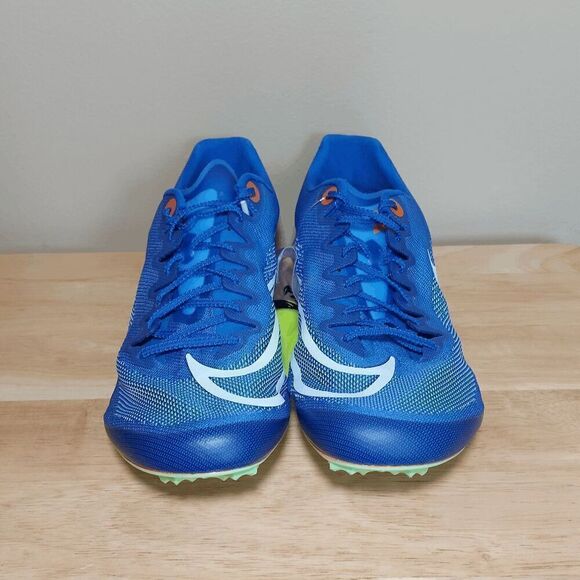 Nike Zoom Ja Fly 4 Track & Field Spikes Blue Green DR2741-400 Men's Size 12 - Picture 2 of 7